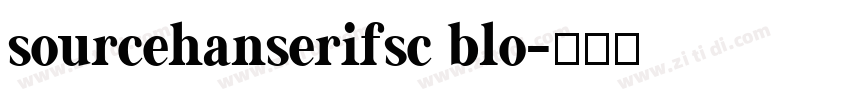 sourcehanserifsc blo字体转换